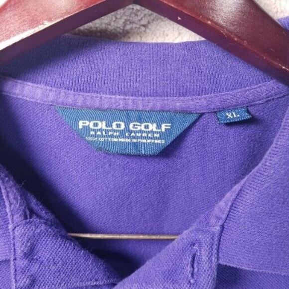 LSU TIGERS Polo GOLF Ralph Lauren Purple Sz XL Embroidered "LSU" Gameday Attire - Picture 4 of 6